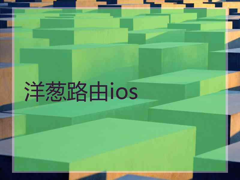 洋葱路由ios