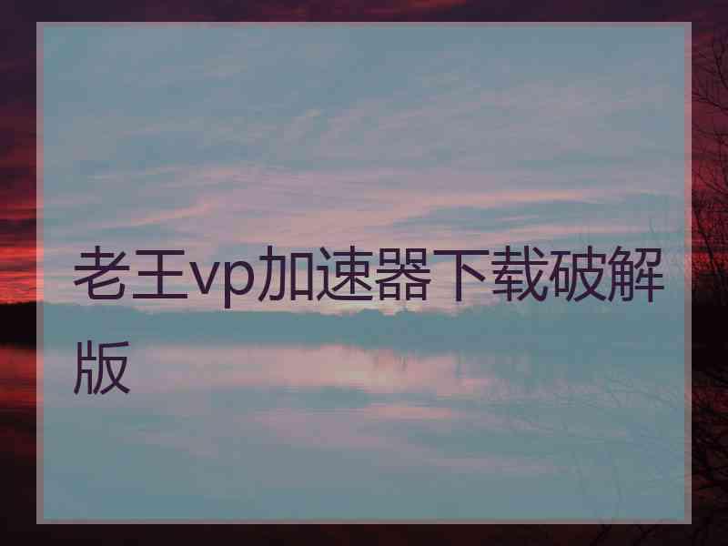 老王vp加速器下载破解版