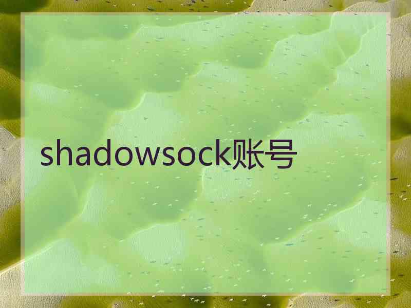 shadowsock账号