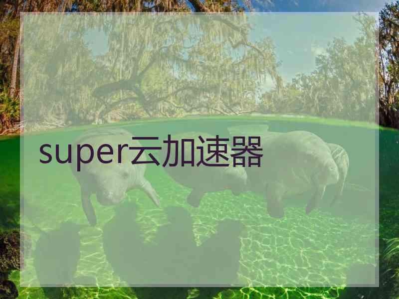 super云加速器