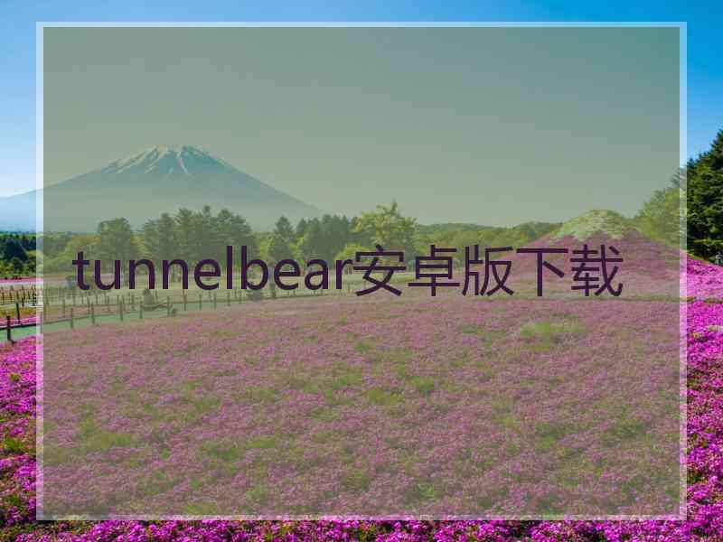 tunnelbear安卓版下载