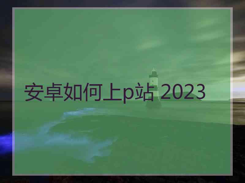 安卓如何上p站 2023