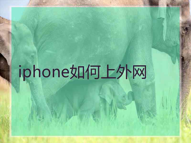 iphone如何上外网