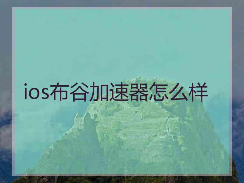 ios布谷加速器怎么样