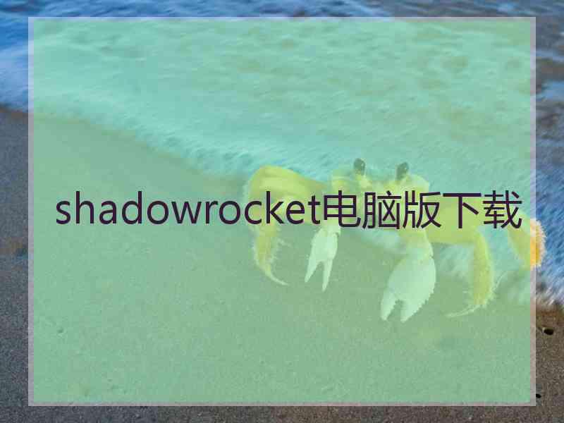 shadowrocket电脑版下载