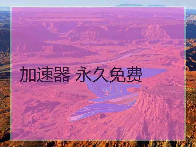 加速器 永久免费